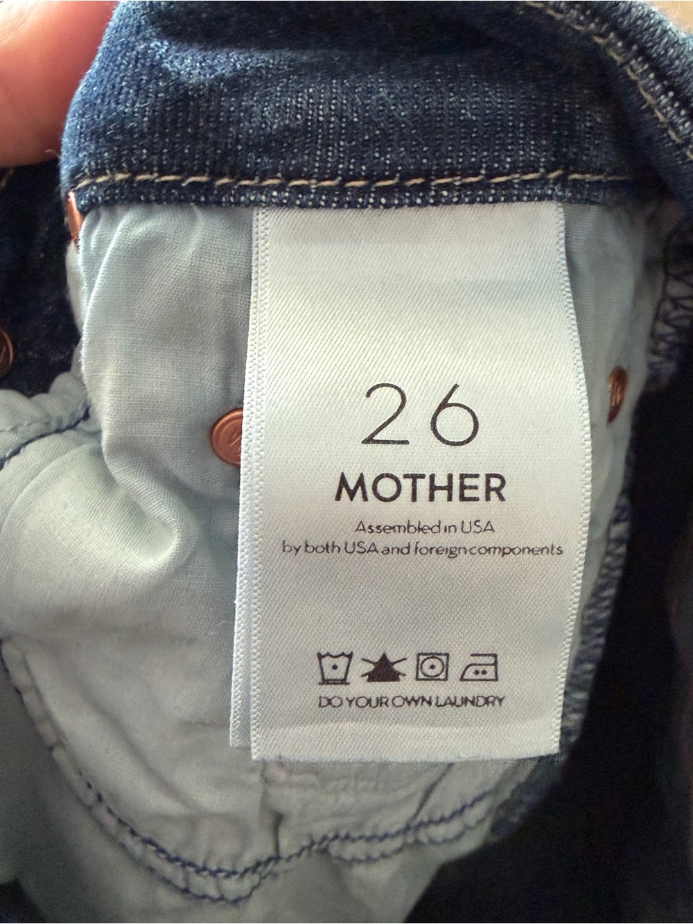 MOTHER Indigo Raw-Hem Skinny Jeans - Picture 3 of 7
